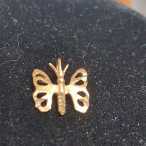 Delicate handmade butterfly 14 k pendant